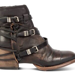 NEW Freebird Crue Multi Color‎ Boho Leather Ankle Boots size 7